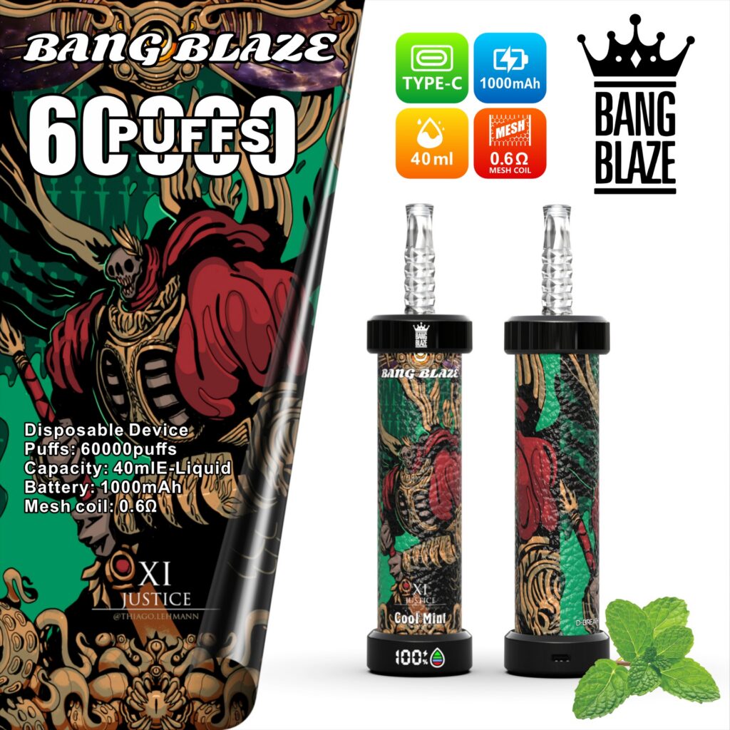 BANG BLAZE 60K Puffs Shisha Disposable Vape, 60,000 Puffs, 40 ml