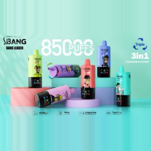 BANG LEADER 85K Puffs disposable vape - 3-in-1 triple flavour device, 85,000 puffs