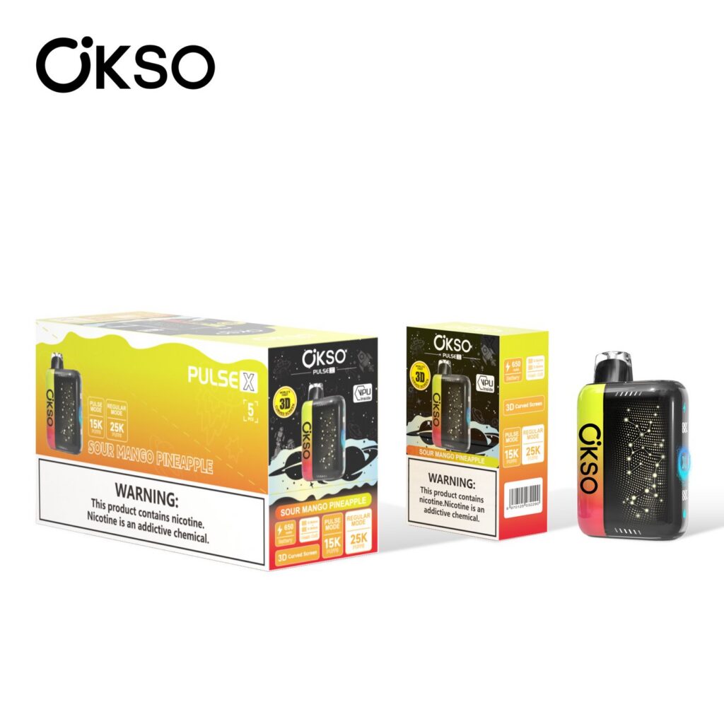 OKSO PULSE X 25K Disposable Vape, 25,000 Puffs, 18 ml
