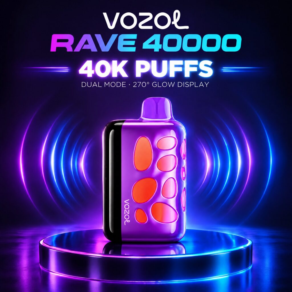 Vozol Rave 40000 Dual Mesh Disposable Vape, 40,000 Puffs, 20 ml