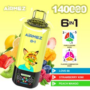 AIRMEX 140K 6-in-1 Disposable Vape, 140,000 Puffs