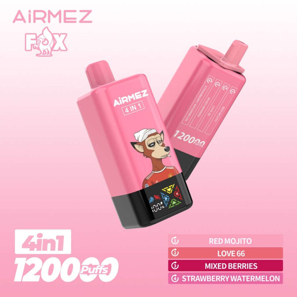 AIRMEX FOX 120K 4-in-1 Disposable Vape, 120,000 Puffs