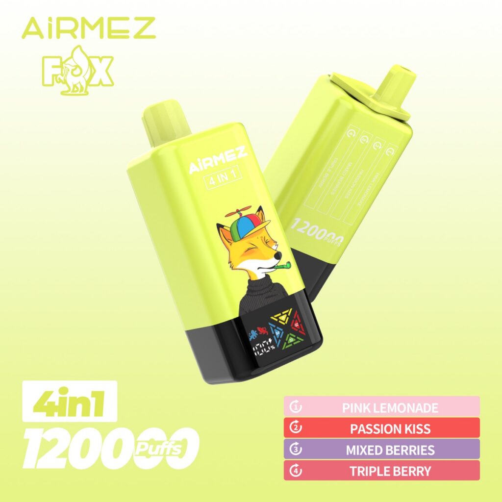 AIRMEX FOX 120K 4-in-1 Disposable Vape, 120,000 Puffs