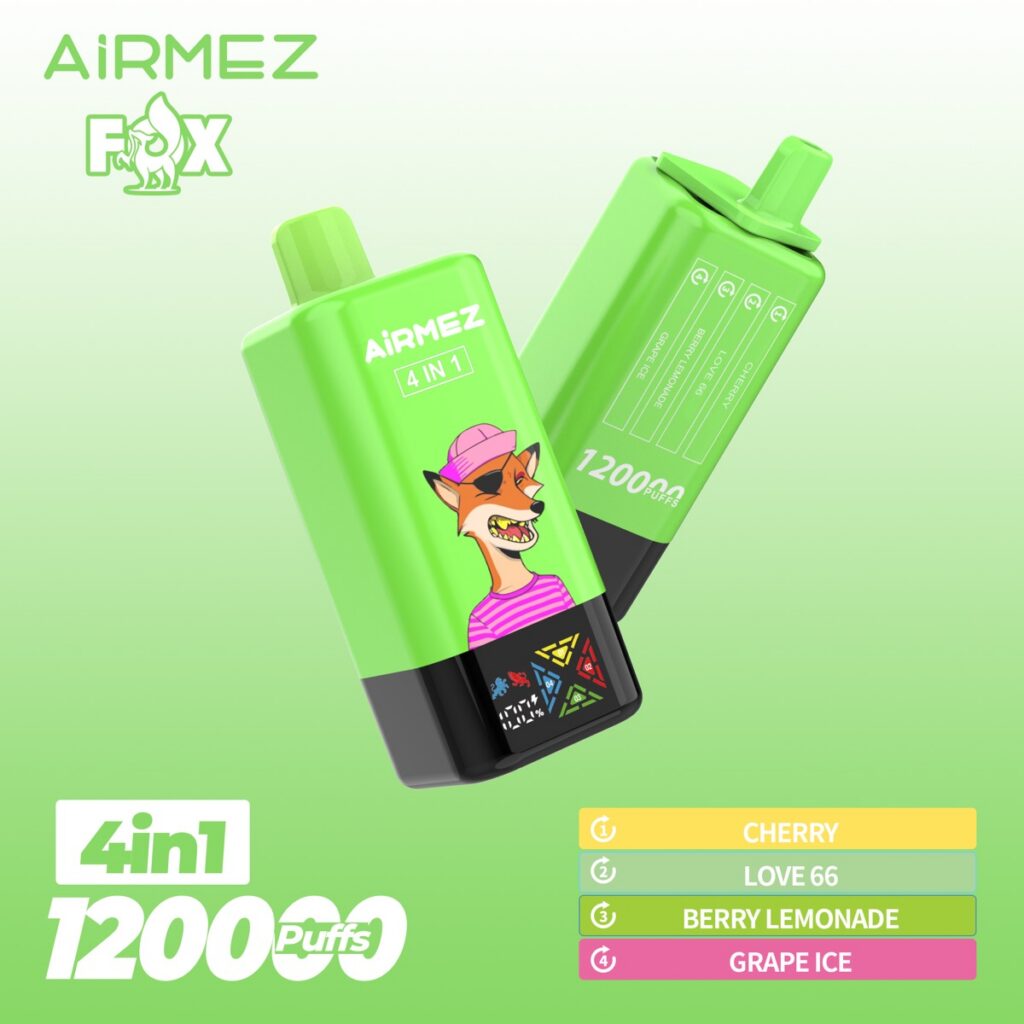 AIRMEX FOX 120K 4-in-1 Disposable Vape, 120,000 Puffs