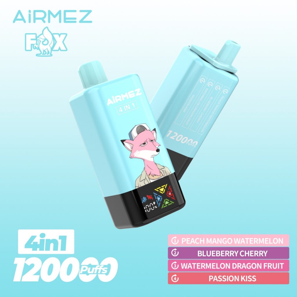 AIRMEX FOX 120K 4-in-1 Disposable Vape, 120,000 Puffs