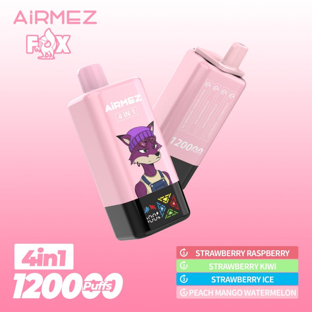 AIRMEX FOX 120K 4-in-1 Disposable Vape, 120,000 Puffs