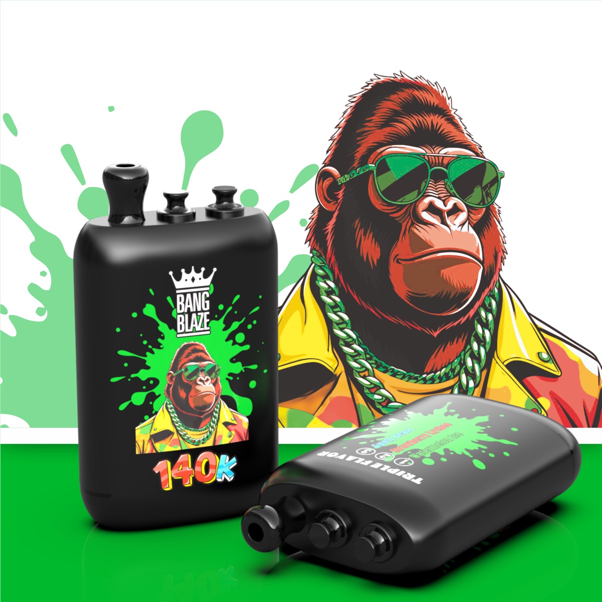 BANG BLAZE 140K 3-in-1 Disposable Vape, 140,000 Puffs