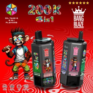 BANG BLAZE 200K 6-in-1 Disposable Vape, 200,000 Puffs