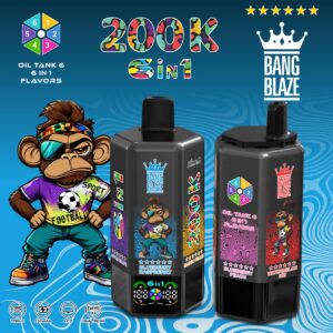 BANG BLAZE 200K 6-in-1 Disposable Vape, 200,000 Puffs