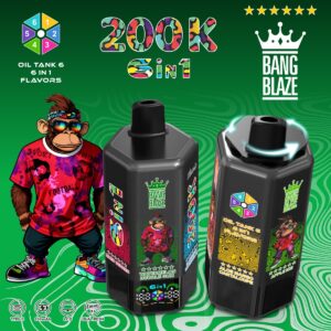 BANG BLAZE 200K 6-in-1 Disposable Vape, 200,000 Puffs