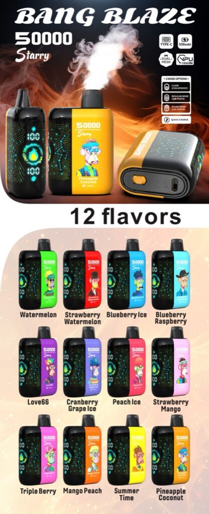 BANG BLAZE 50K Starry Disposable Vape, 50,000 Puffs