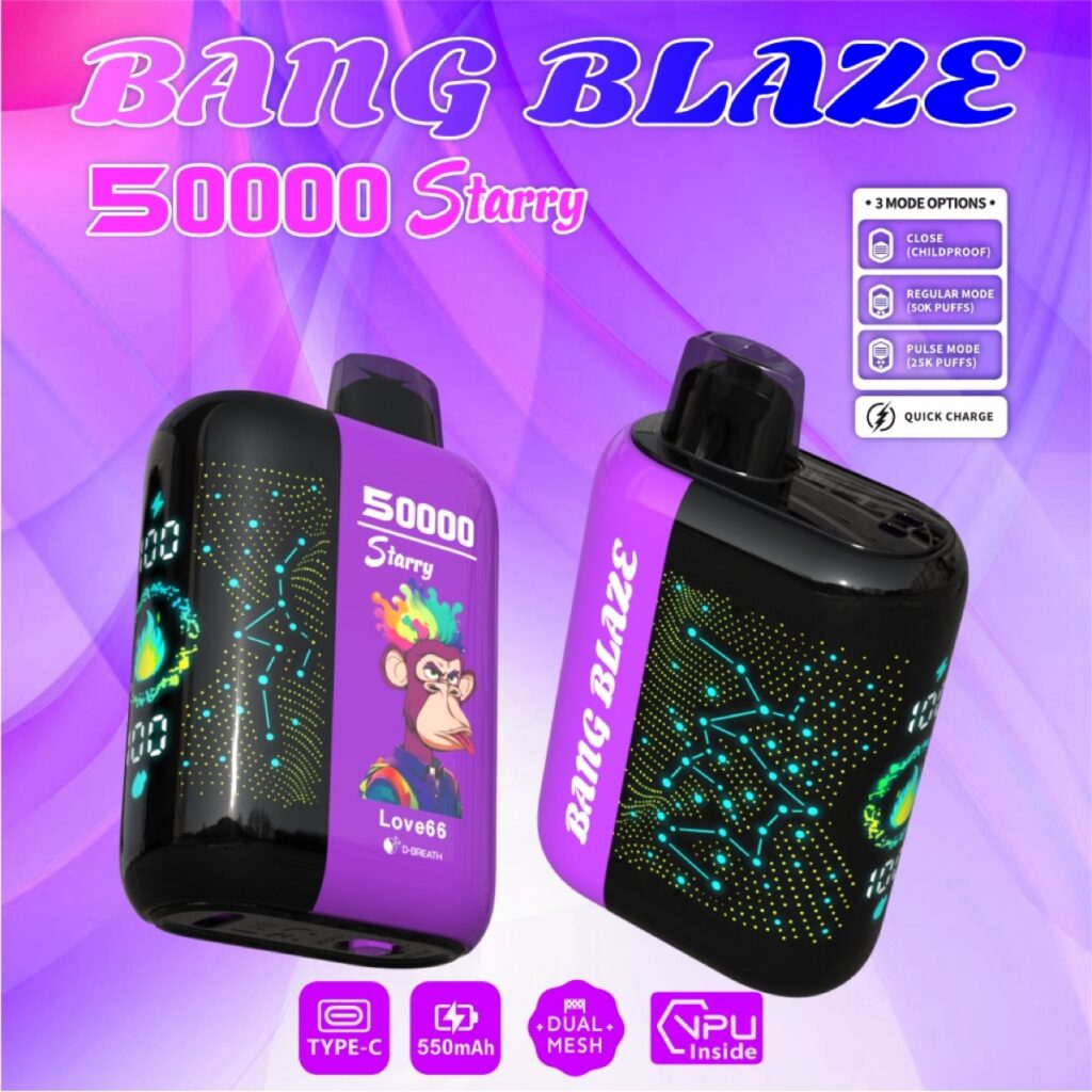 BANG BLAZE 50K Starry Disposable Vape, 50,000 Puffs