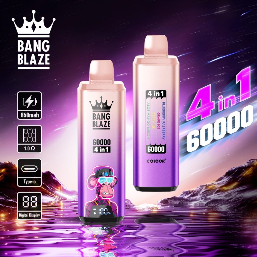 BANG BLAZE 60K 4-in-1 Disposable Vape, 60,000 Puffs