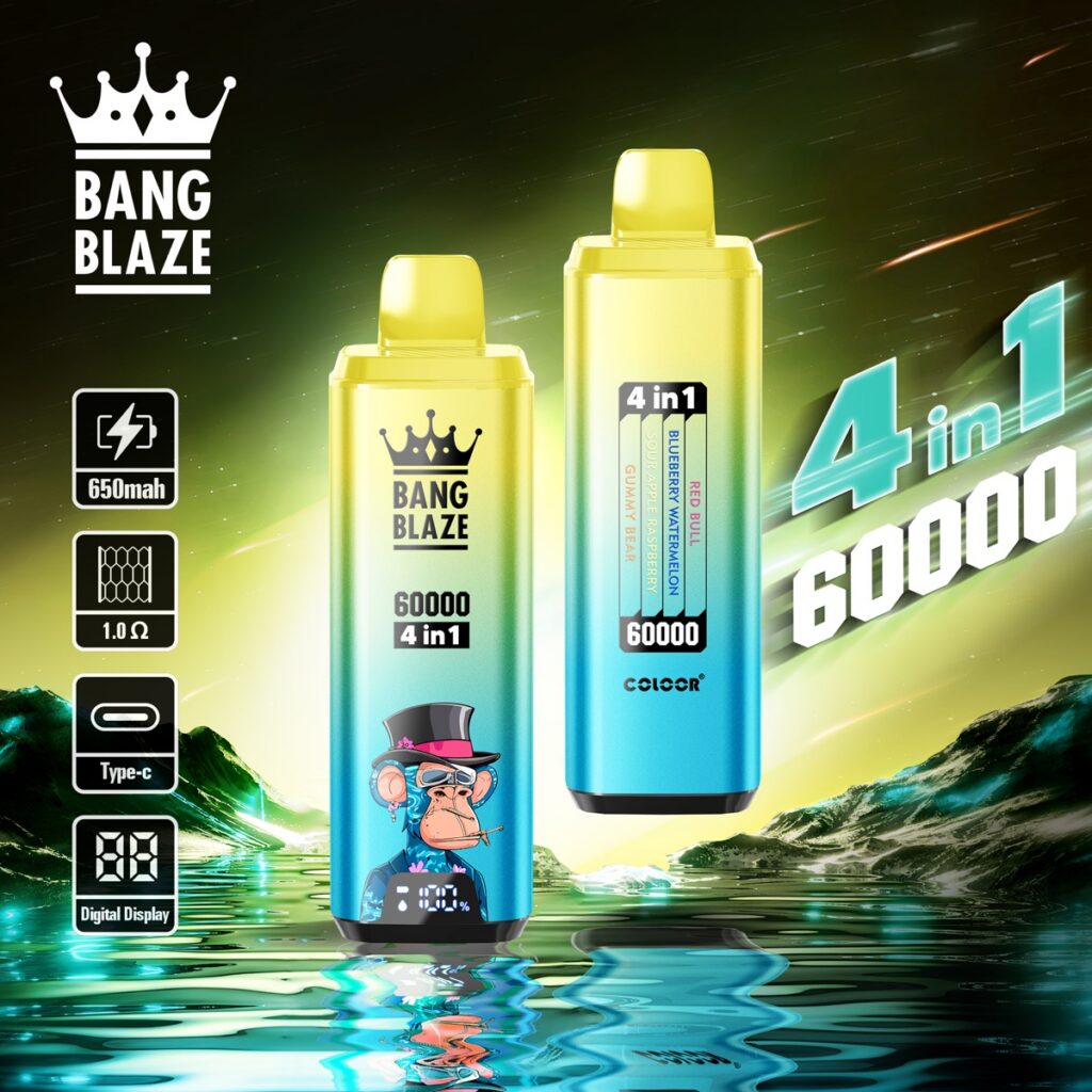 BANG BLAZE 60K 4-in-1 Disposable Vape, 60,000 Puffs
