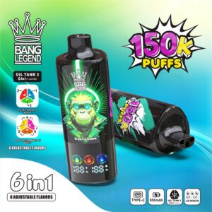 BANG LEGEND 150K 6-in-1 Disposable Vape, 150,000 Puffs