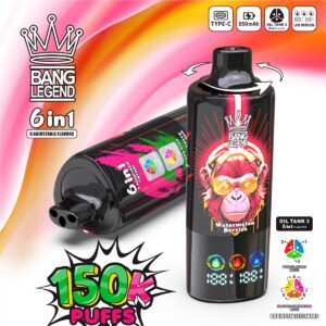 BANG LEGEND 150K 6-in-1 Disposable Vape, 150,000 Puffs