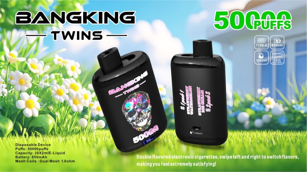 BANGKING TWINS 50K 2-in-1 Disposable Vape, 50,000 Puffs