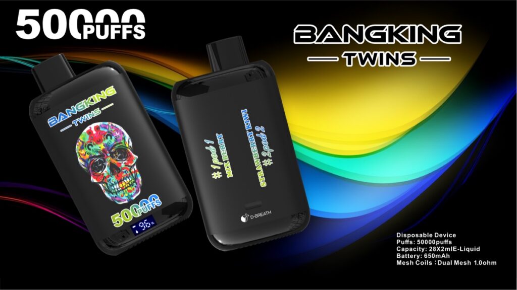 BANGKING TWINS 50K 2-in-1 Disposable Vape, 50,000 Puffs