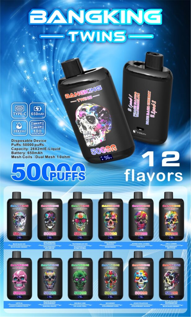 BANGKING TWINS 50K 2-in-1 Disposable Vape, 50,000 Puffs