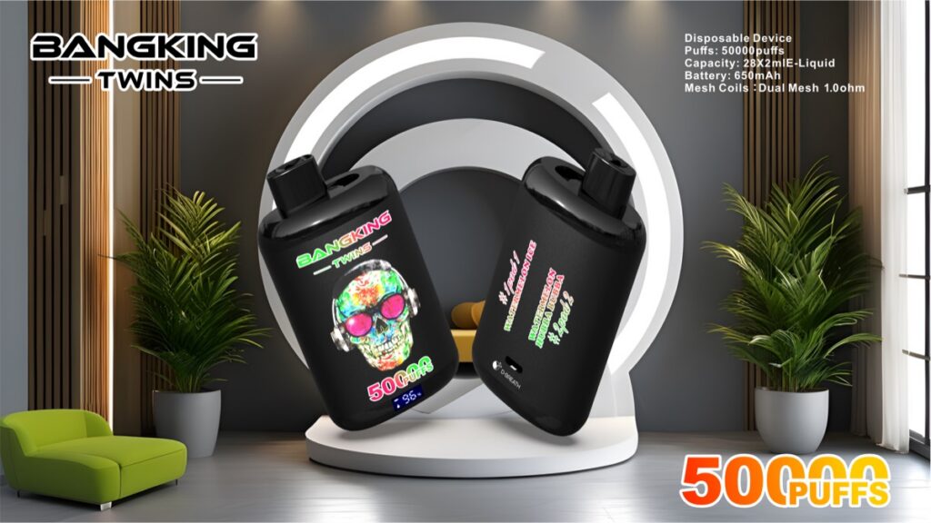 BANGKING TWINS 50K 2-in-1 Disposable Vape, 50,000 Puffs