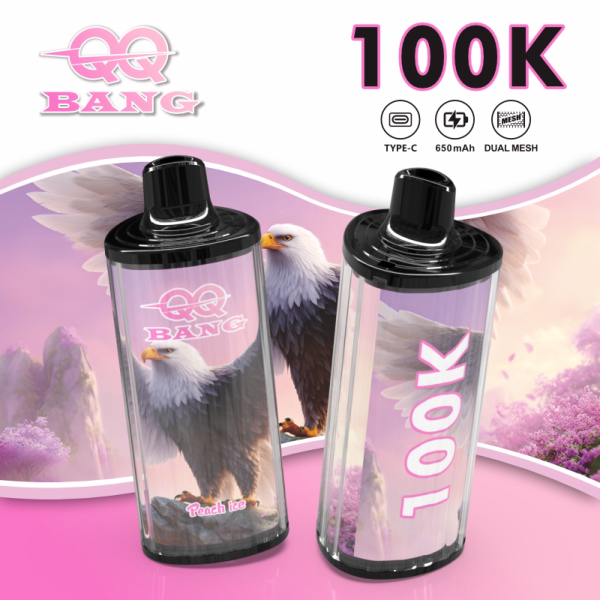 QQ BANG 100K Hookah Vape, 100,000 Puffs