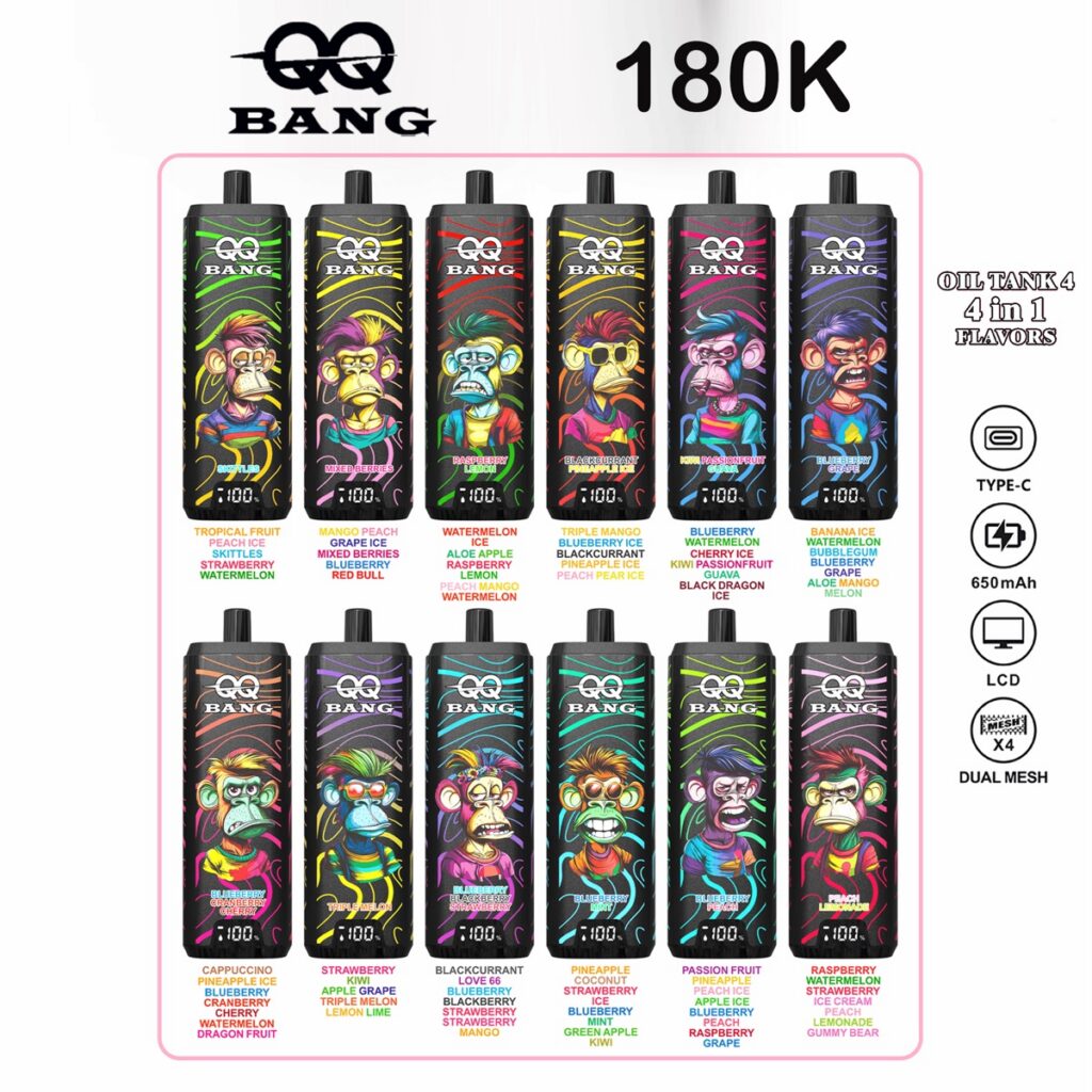 QQ BANG 180K Hookah Vape, 180,000 Puffs